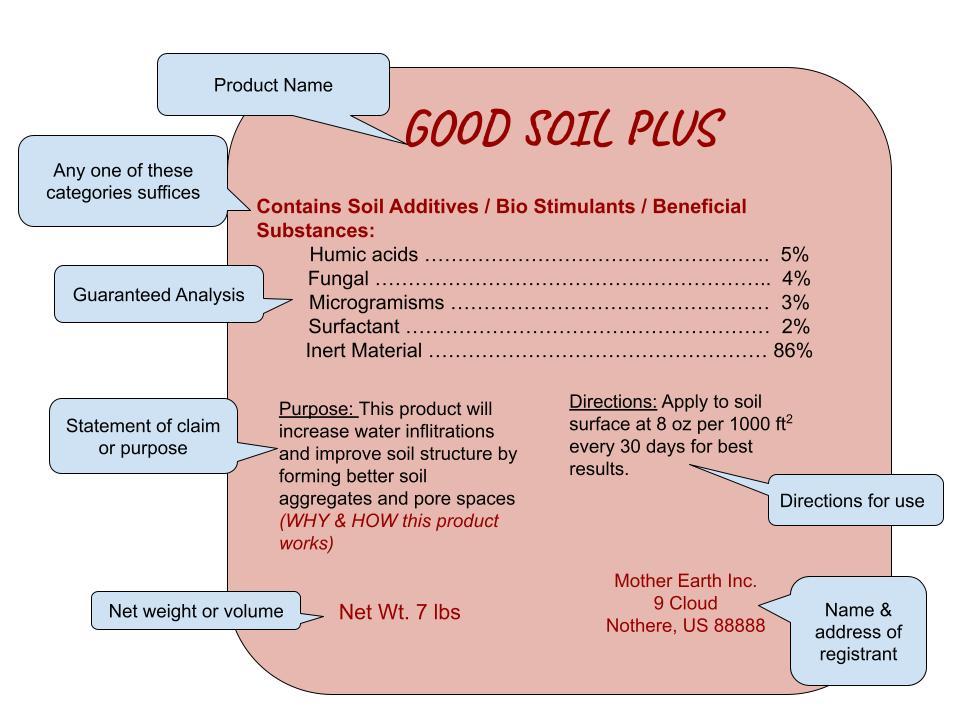 Soil Additive Label image