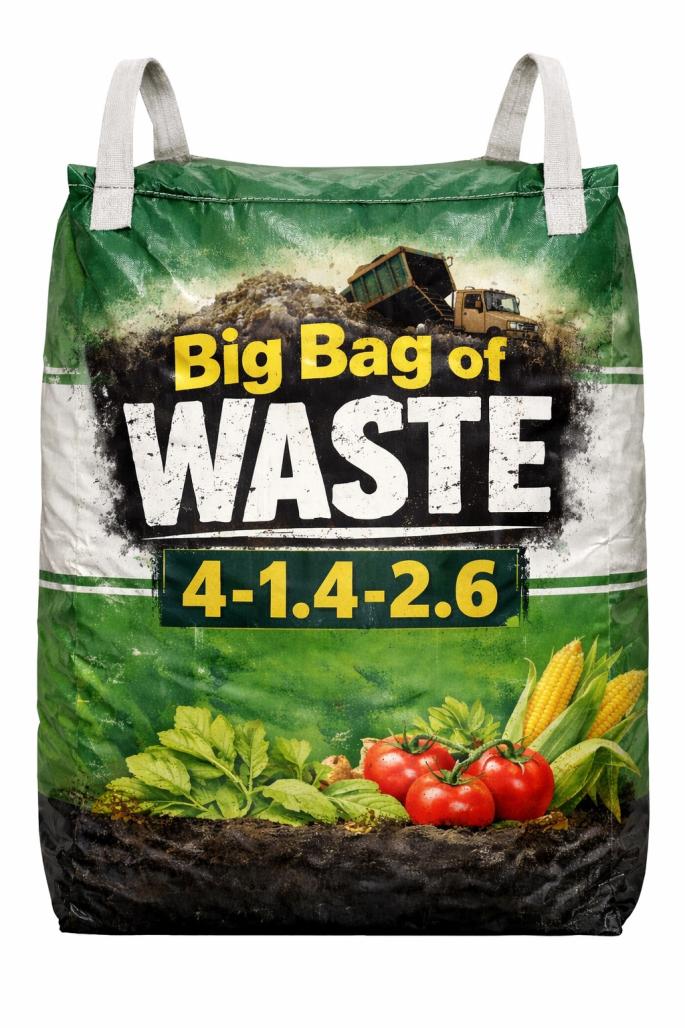 Bag of "fertilizer" with a ratio of 4-1.4-2.6