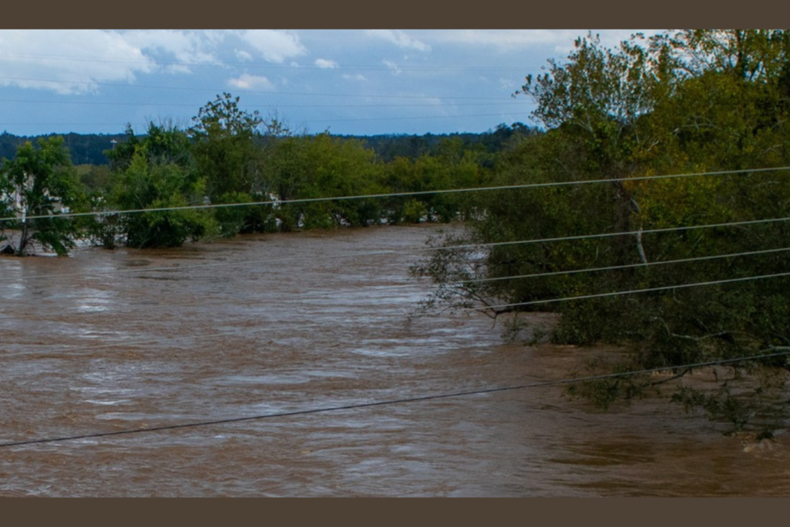 flooding in the mountains due to Hurricane Helene