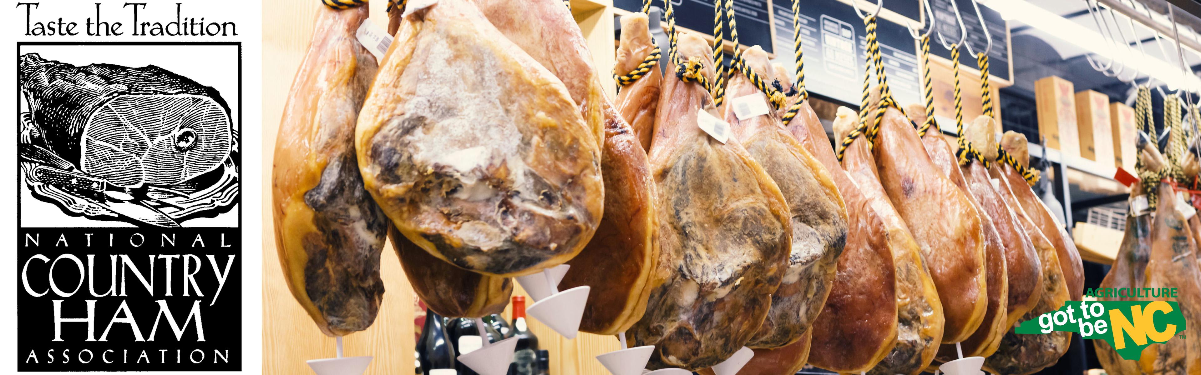 country ham hanging