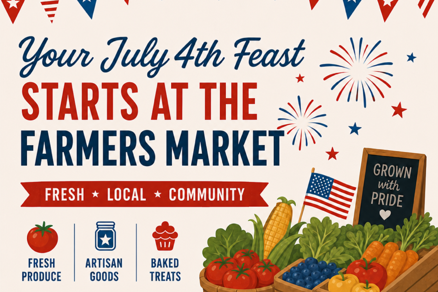 Your July 4th feast starts at the farmers market