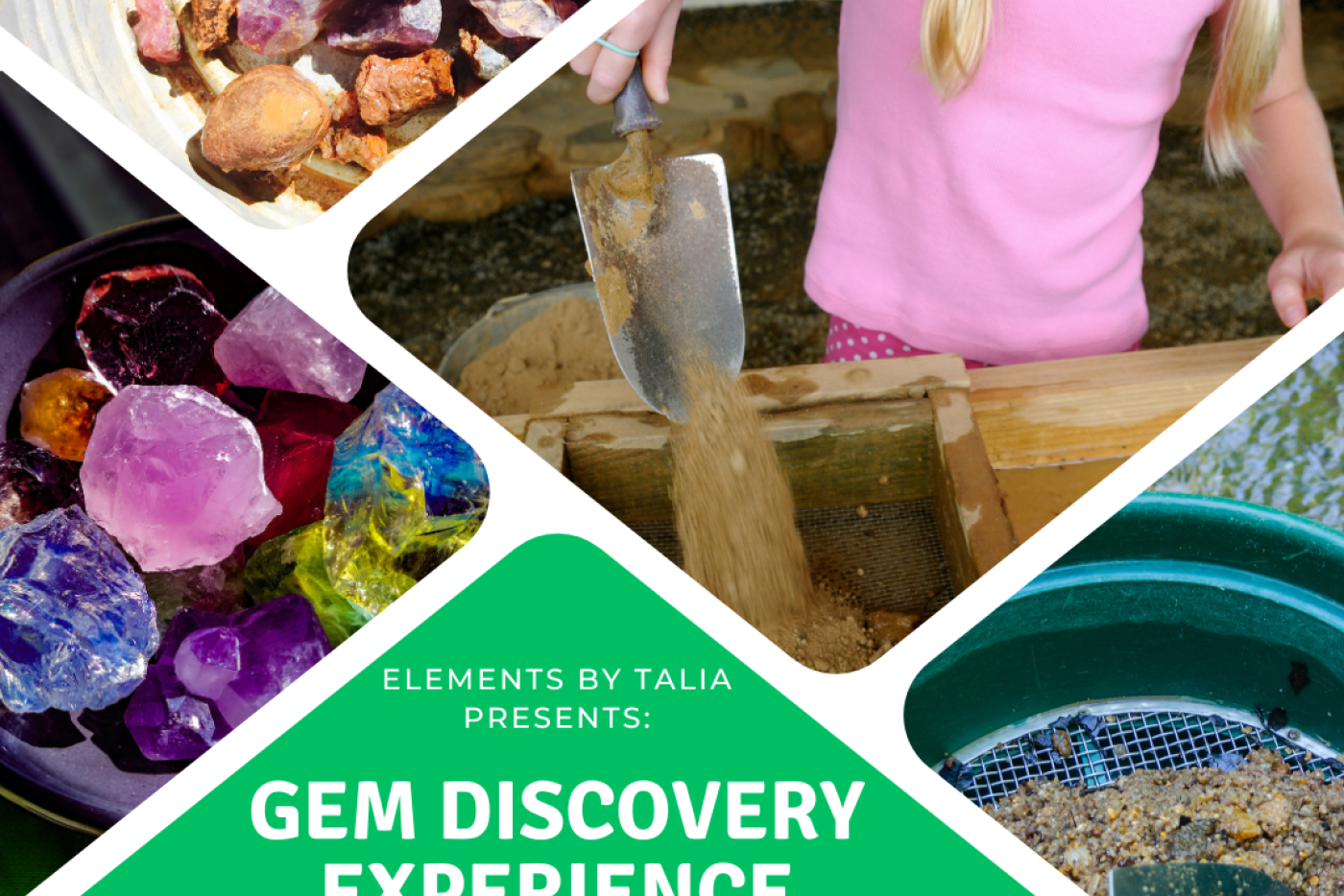 Gem Discovery Experience at the Charlotte Regional Farmers Market in the Greenery Shed from 11 a.m. to 2 p.m.