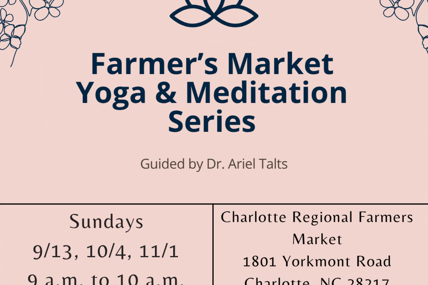 Farmers Market Yoga and Meditation Series