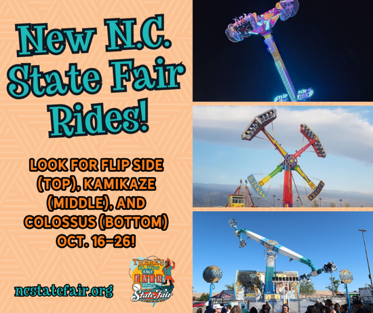 photo of 3 carnival rides