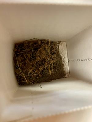 sample box with insufficient soil
