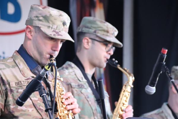 Men in Uniform with Instruments