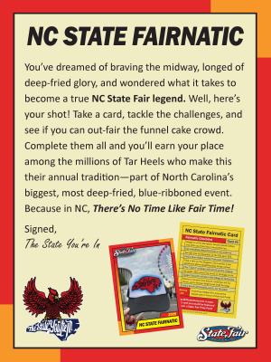 description of NC State Fairnatic activity 