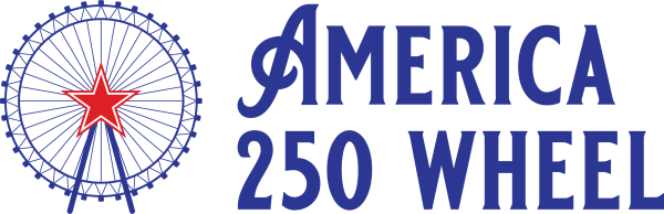 Ferris Wheel Graphic with words America 250 Wheel