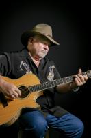 Gentleman in playing guitar