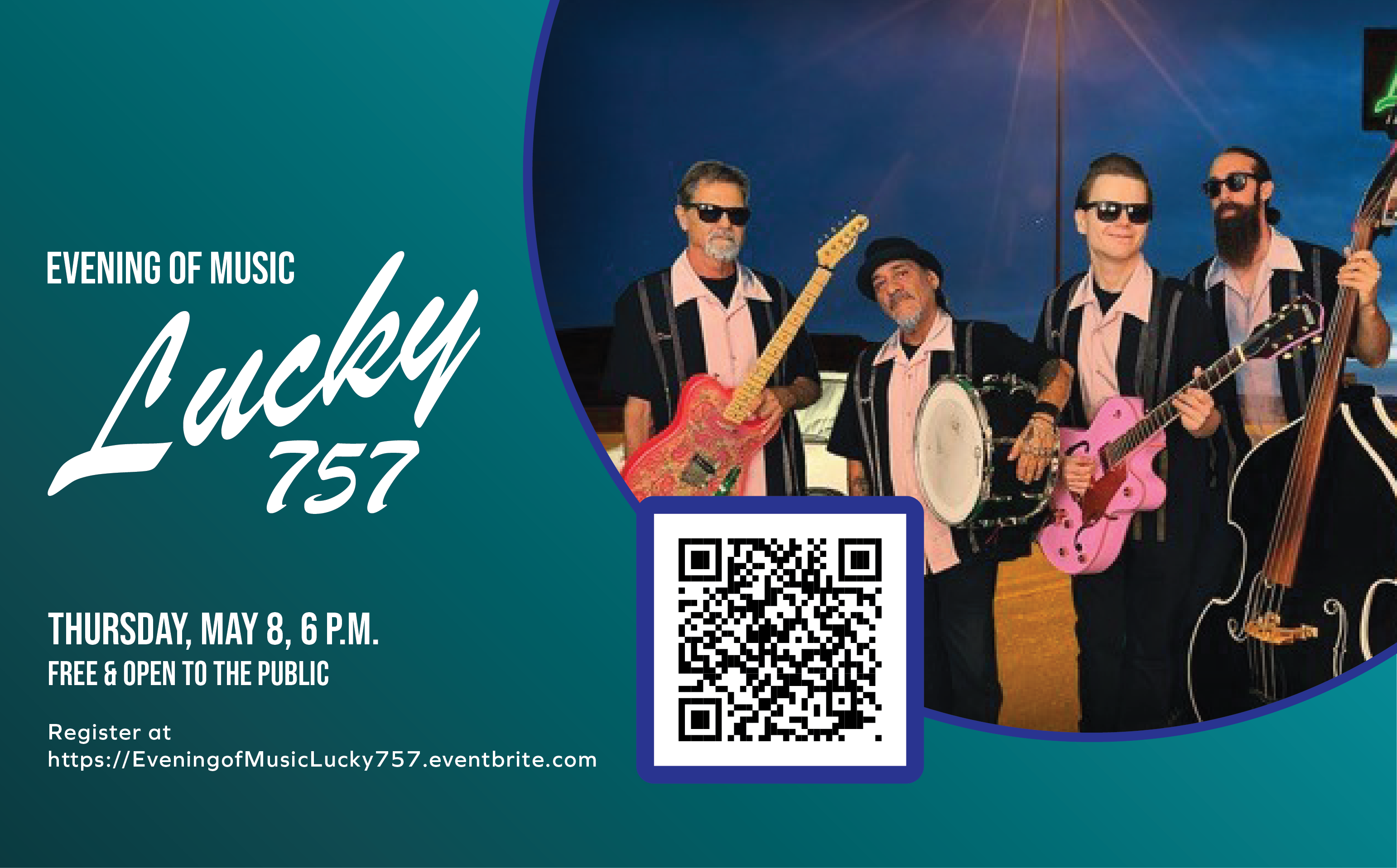 Group photo of the band Lucky 757