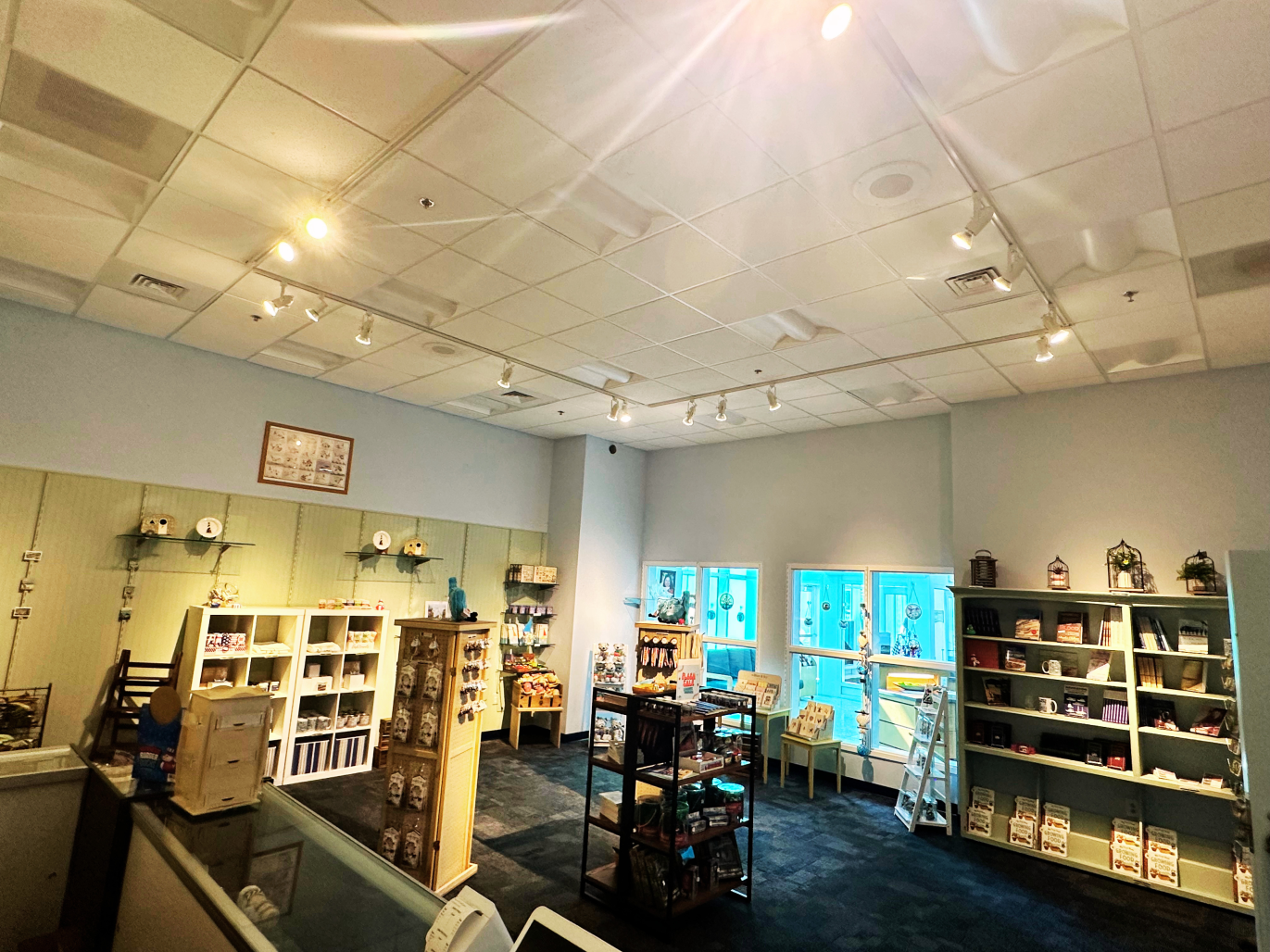 Inside the museum gift shop