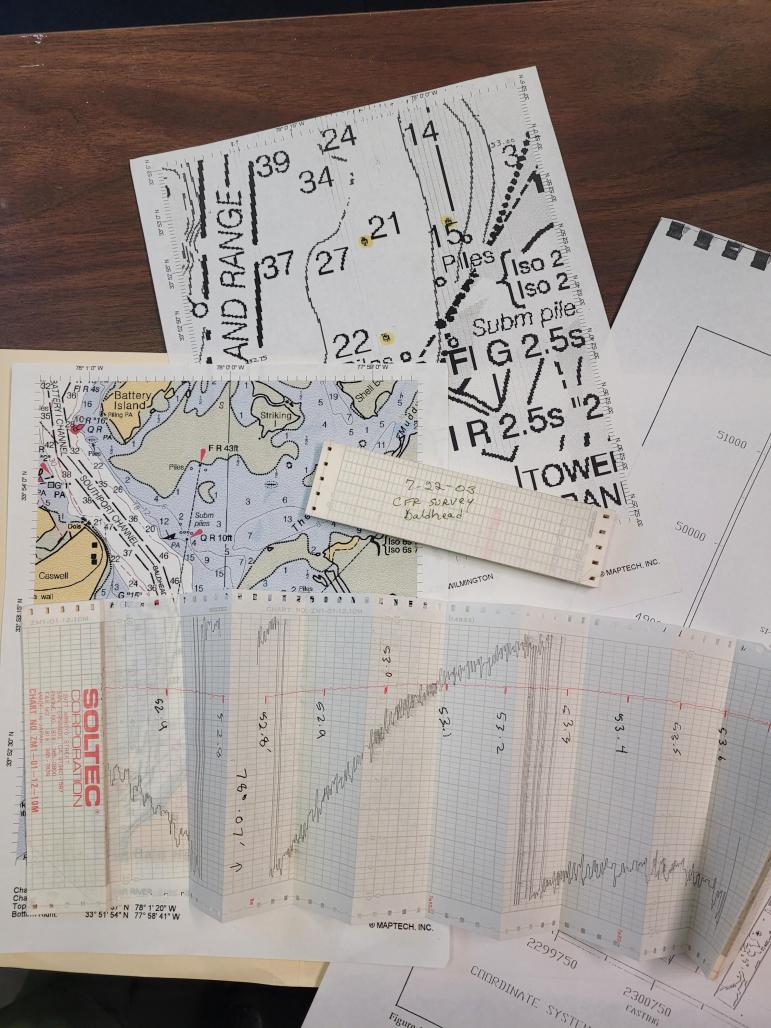papers scattered on a desk