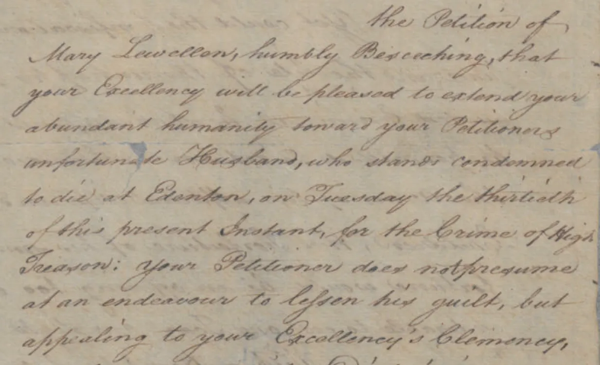 old writing on yellowed paper