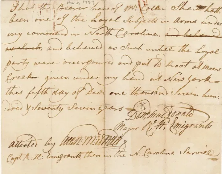 old writing on yellowed paper
