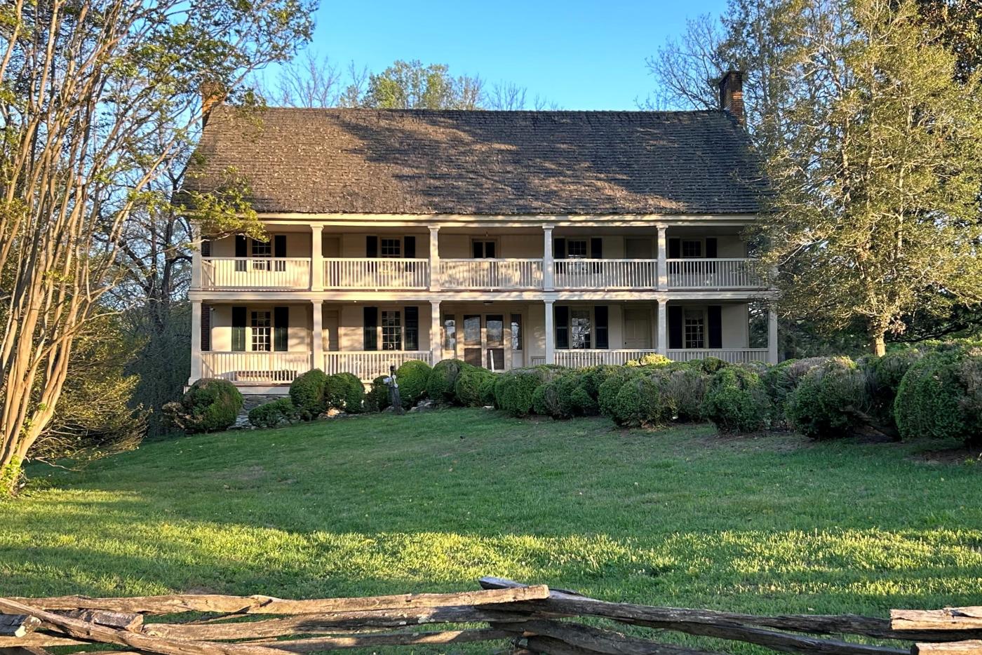 A large two story house.