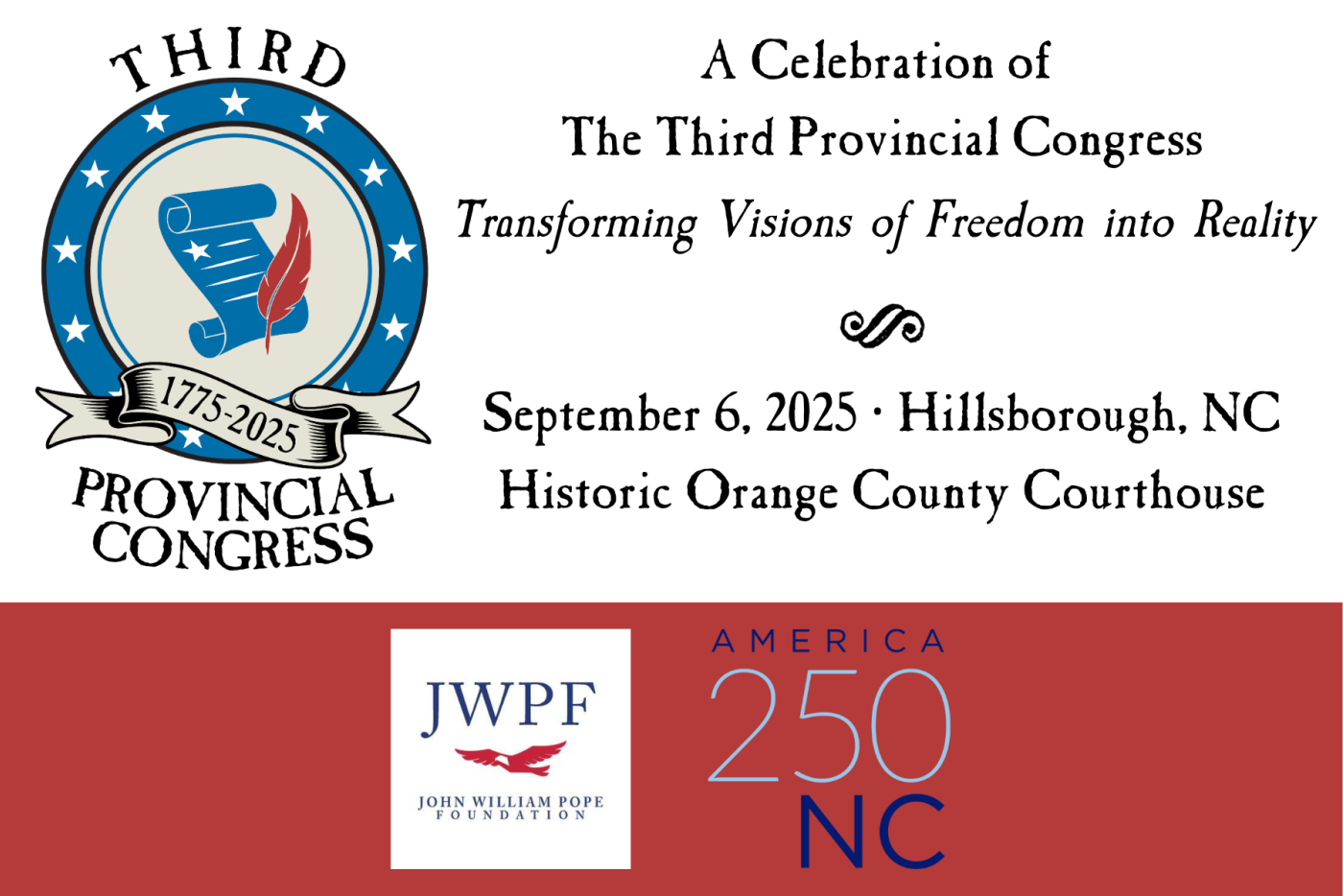 A Celebration of the Third Provincial Congress: Transforming Visions of Freedom into Reality