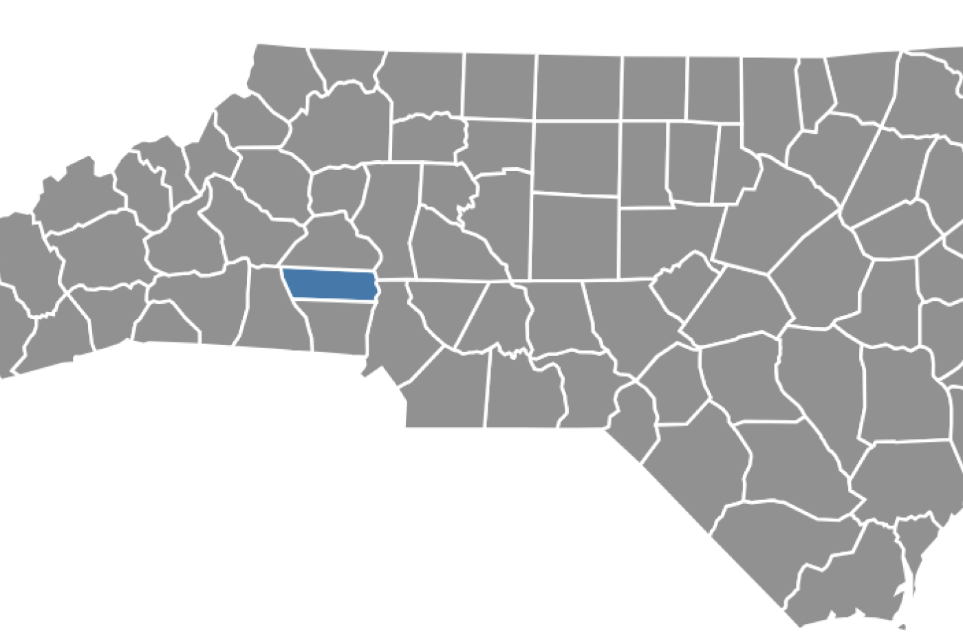 Map of NC highlighting Lincoln County