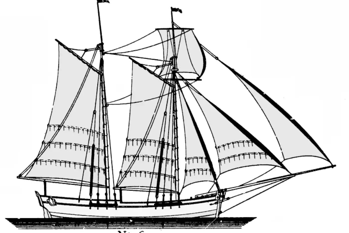 Drawing of a boat