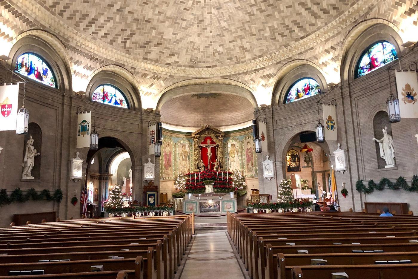 inside of Basilica of Saint Lawrence in downtown Asheville, North Carolina