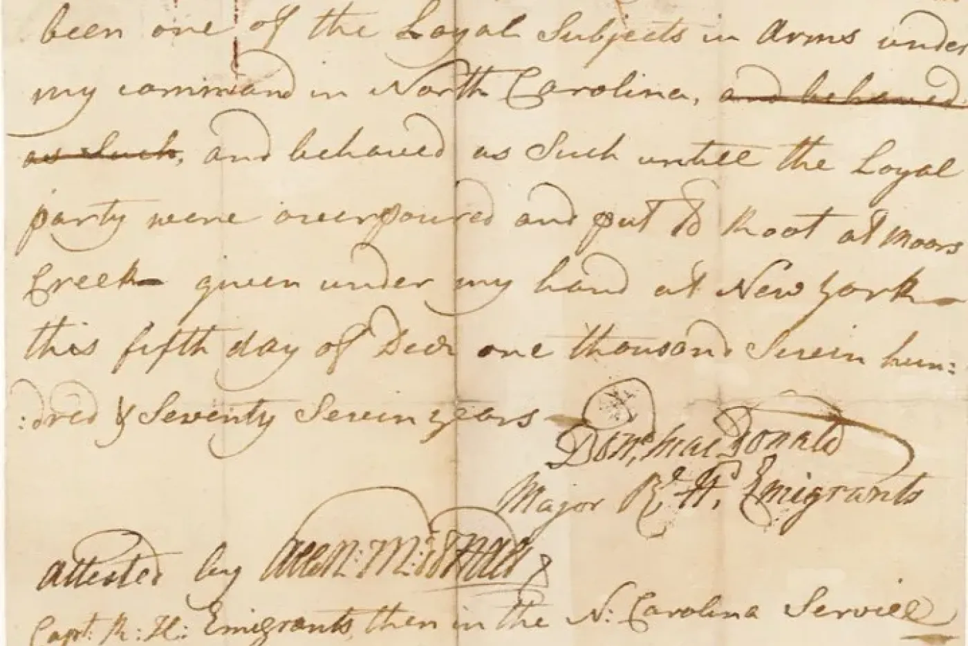 old writing on yellowed paper