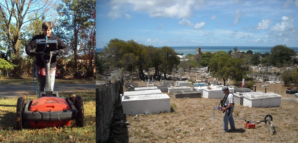 Sean Patch using GPR, Cemetery on the coast