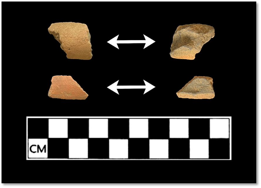 Fragments of a ceramic pipe
