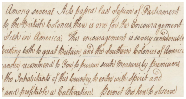 Paragraph containing handwriteen cursive words.