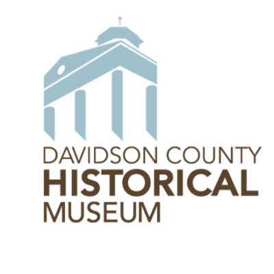 neoclassical building outline with museum name 