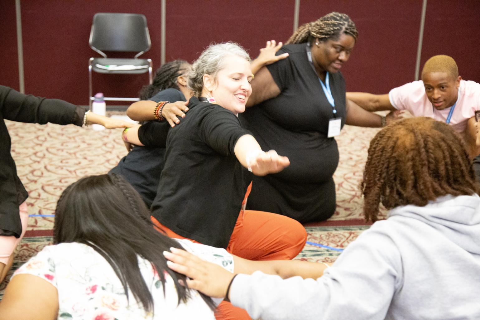 Teachers at an A+ summer conference