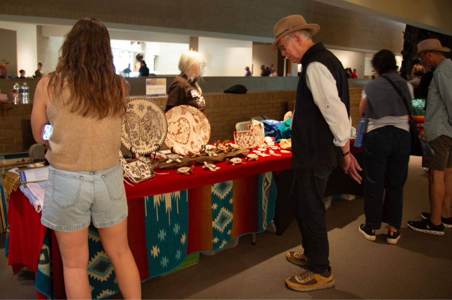 pottery booth at the 2025 AIHC celebration of Senora Lynch