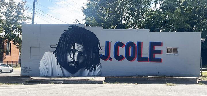 J. Cole mural