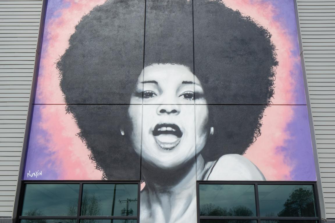 Betty Davis mural in Durham, NC