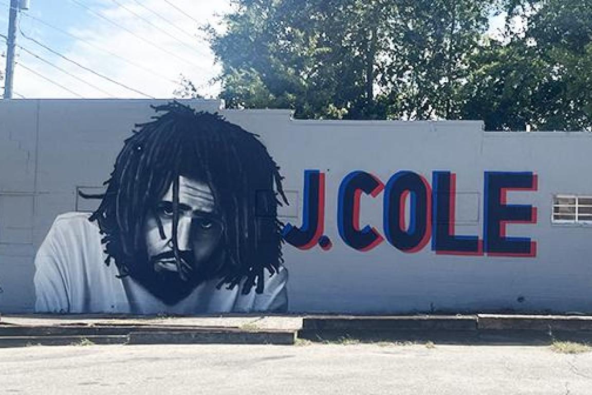 J. Cole mural