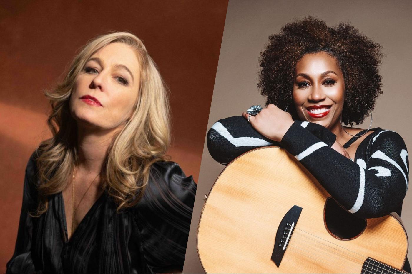 Musicians Tift Merritt and Rissi Palmer split screen