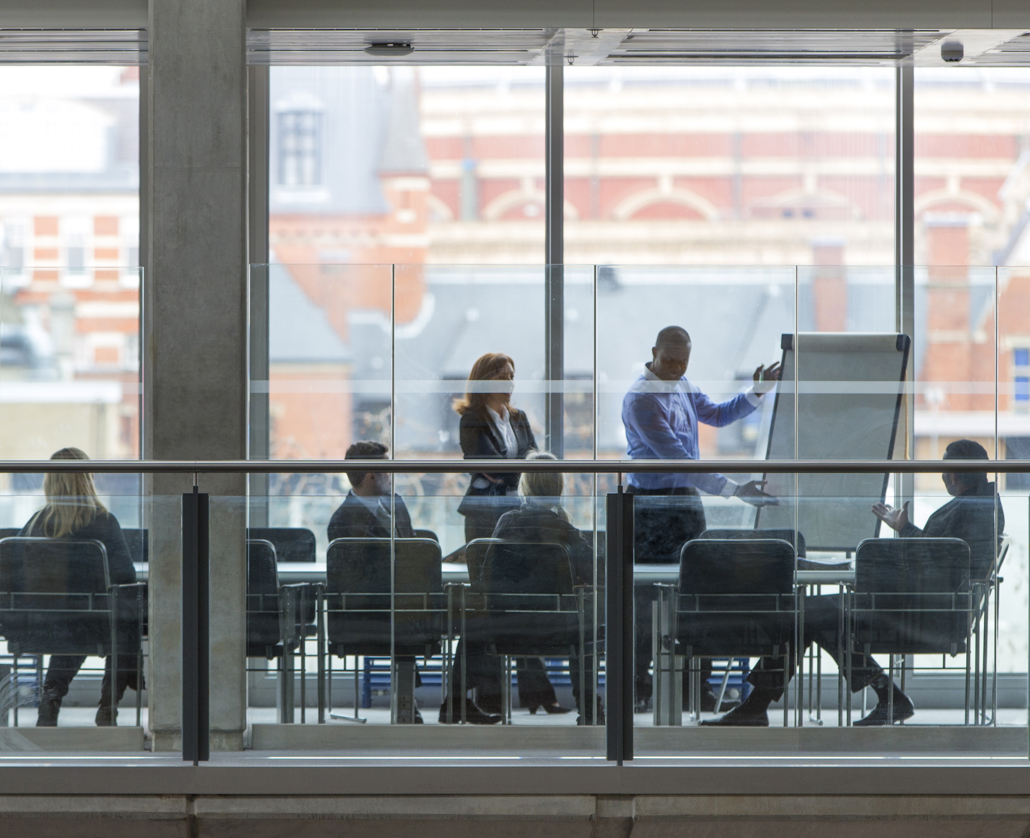 people meeting in a conference room