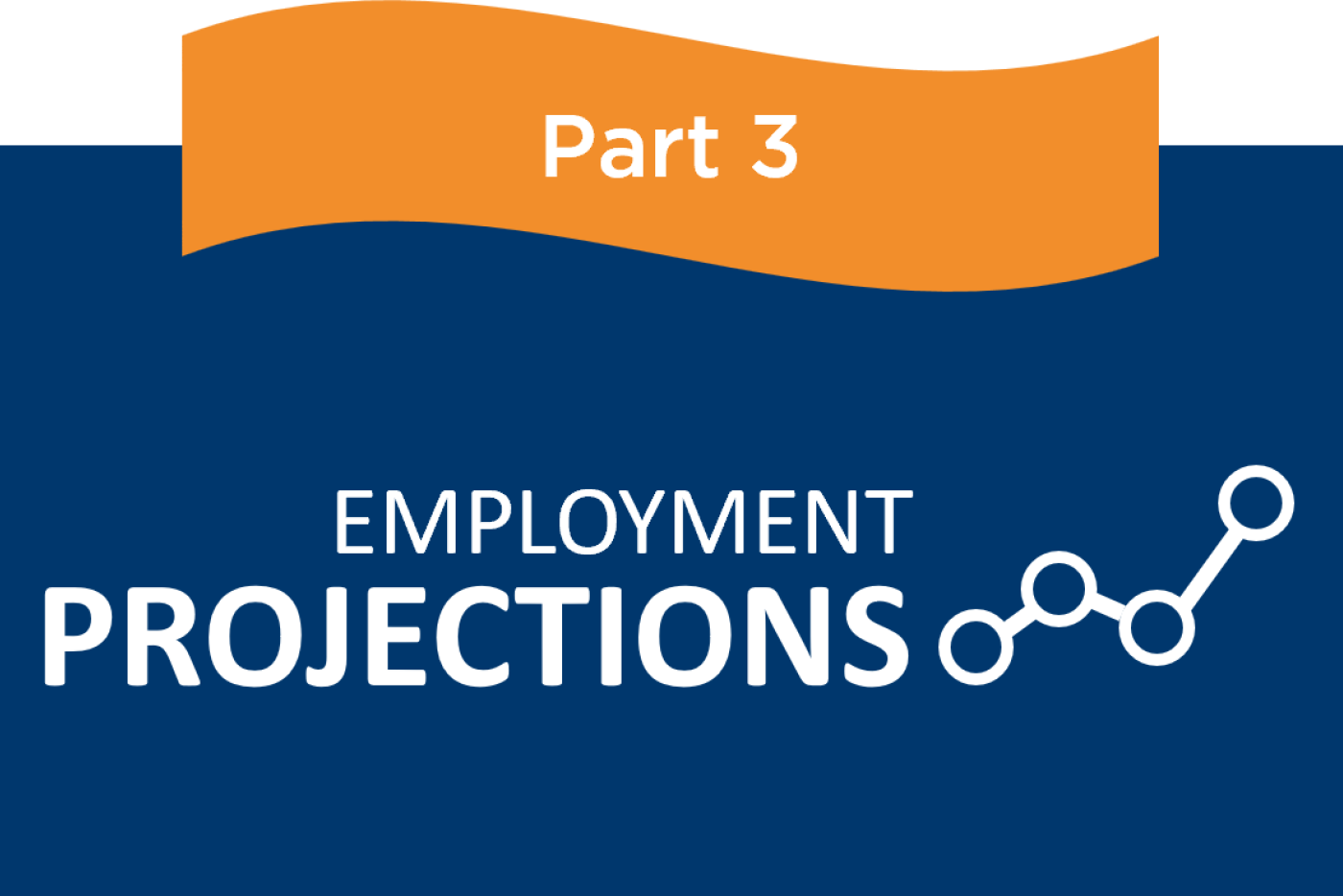 employment projections logo with a "part 3" banner at the top