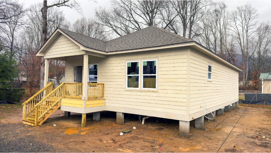 A Renew NC home reconstruction being built in Black Mountain