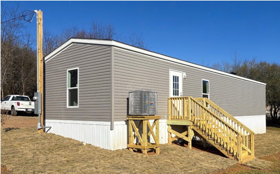 Renew NC is wrapping up final inspection on this mobile home replacement in Millers Creek