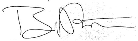 Signature of Brent Parton