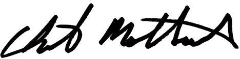 Signature of Chet Mottershead