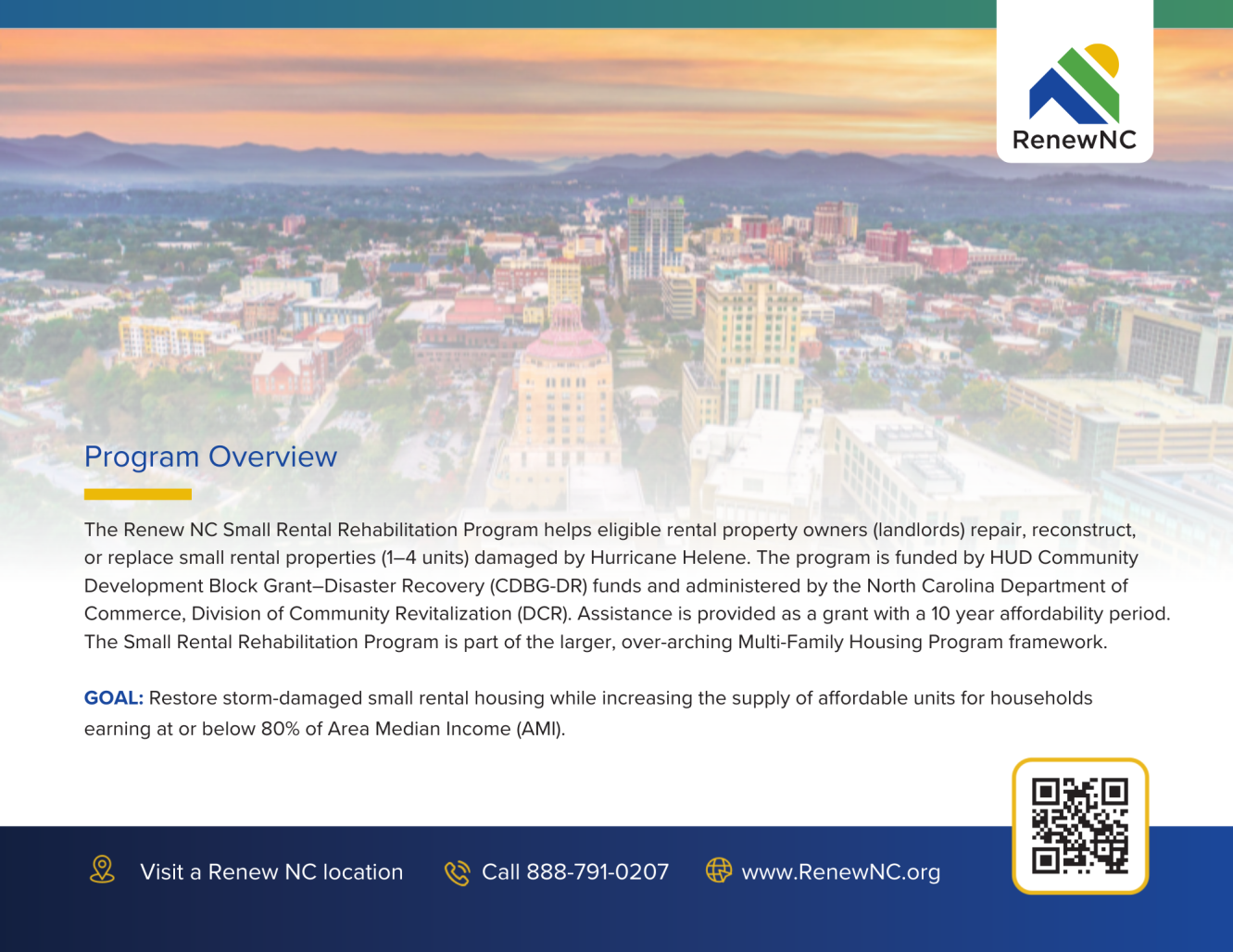 Program overview page of Small Rental program toolkit