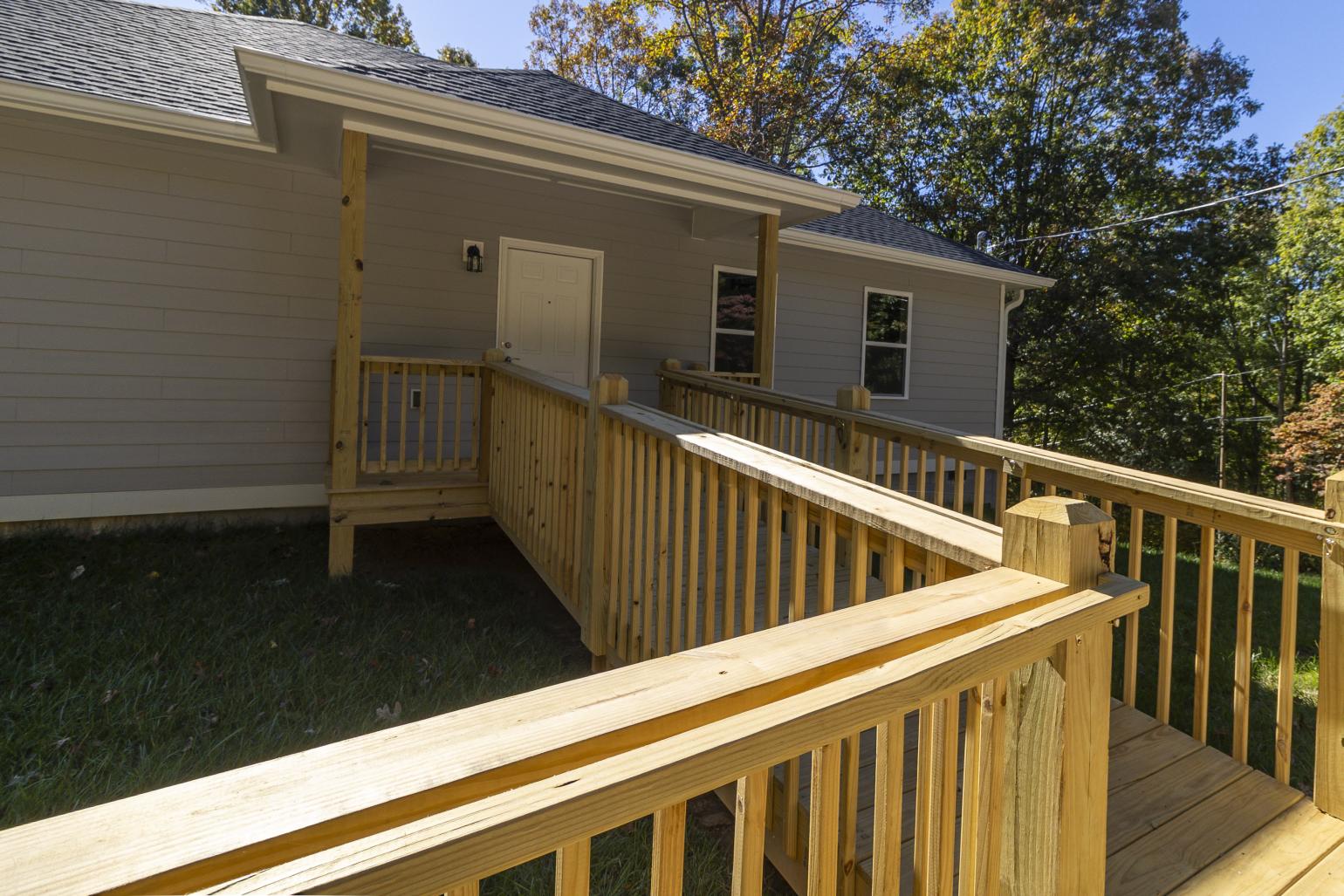 front of house with ramp