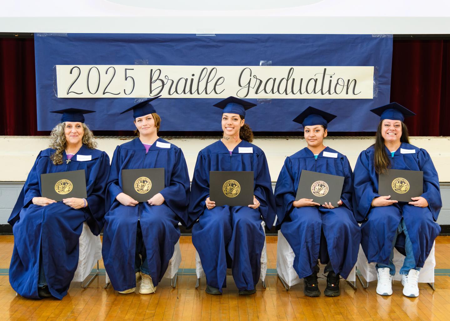 NCCIW Braille graduates