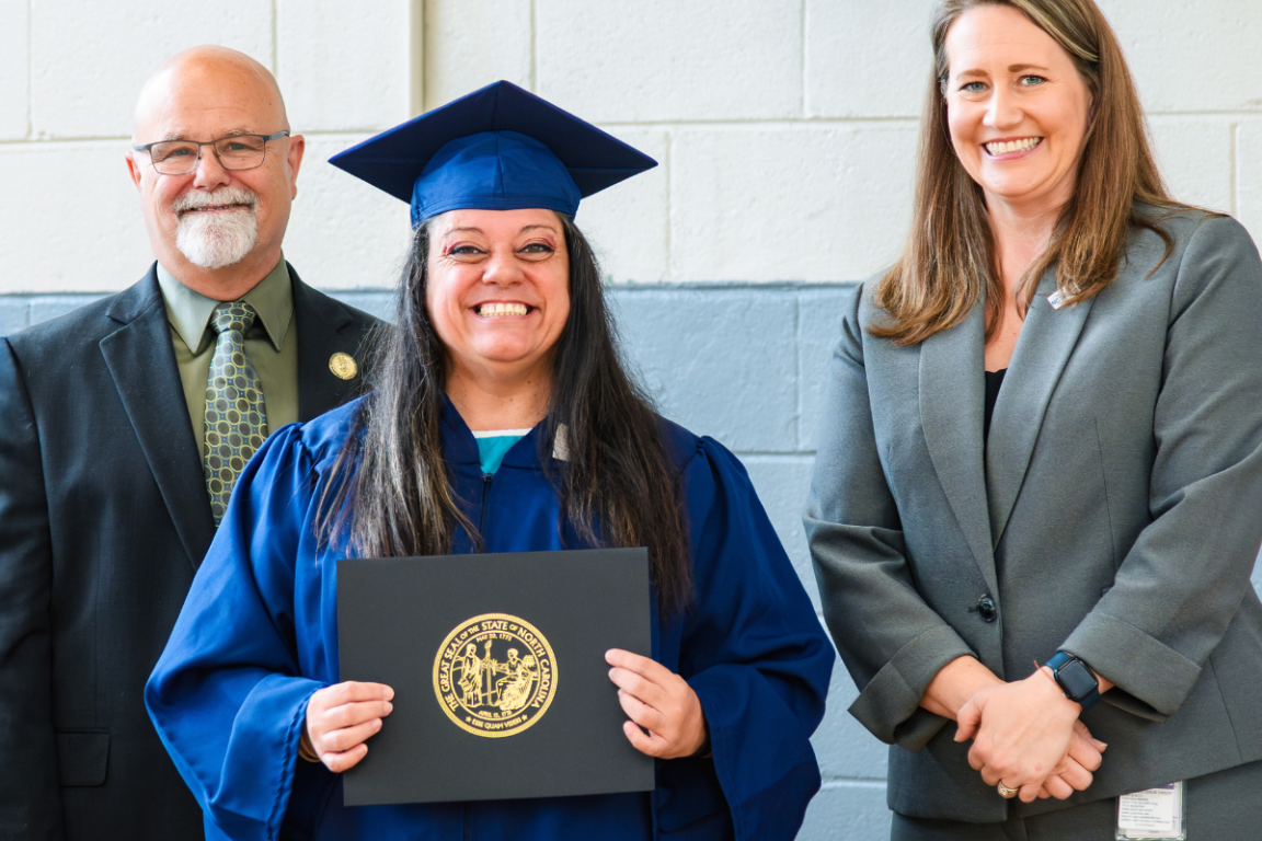 A graduate at NCCIW
