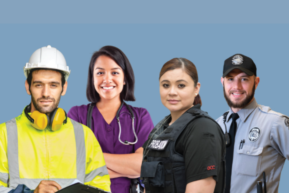 HVAC tech, nurse, PPO and CO together