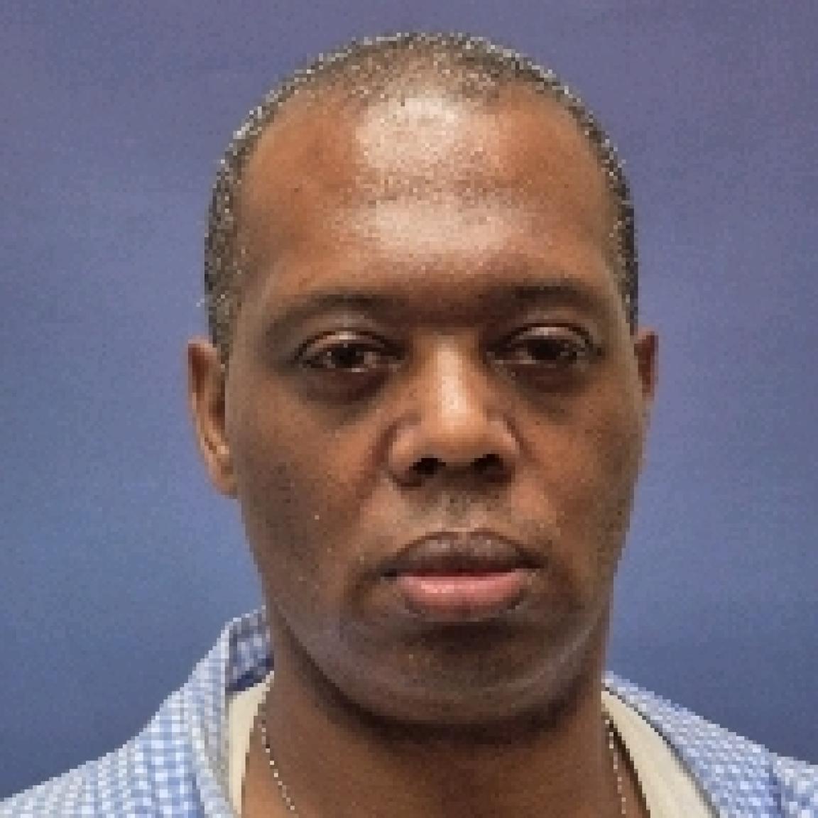 black man grey hair no beard