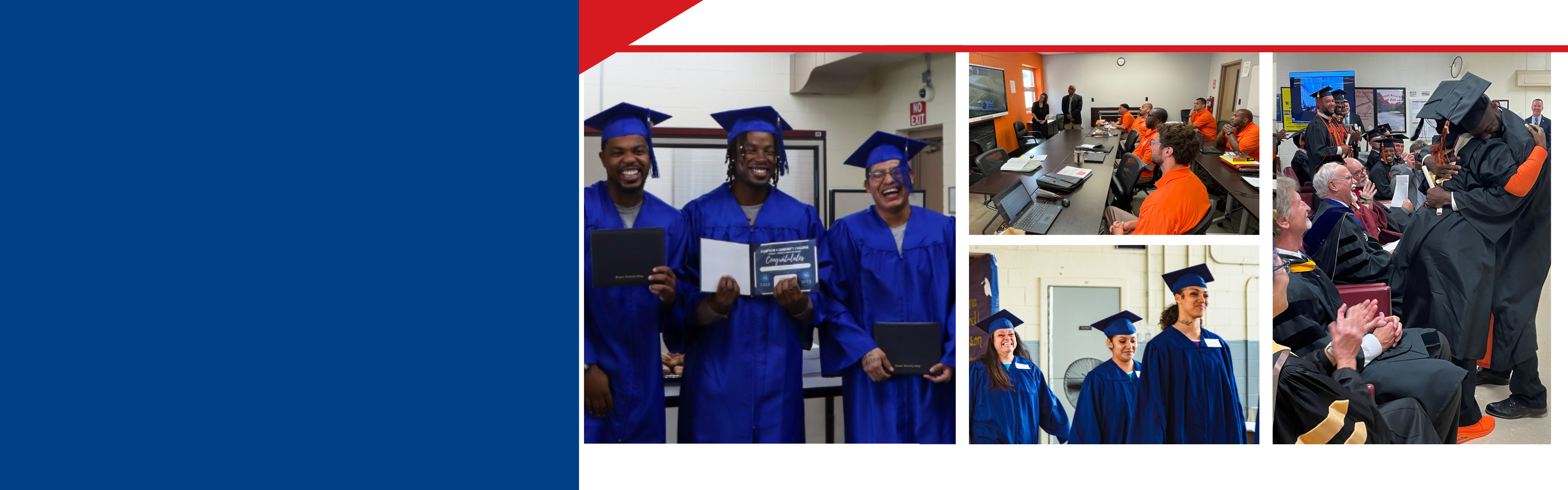 banner with lots of graduates smiling