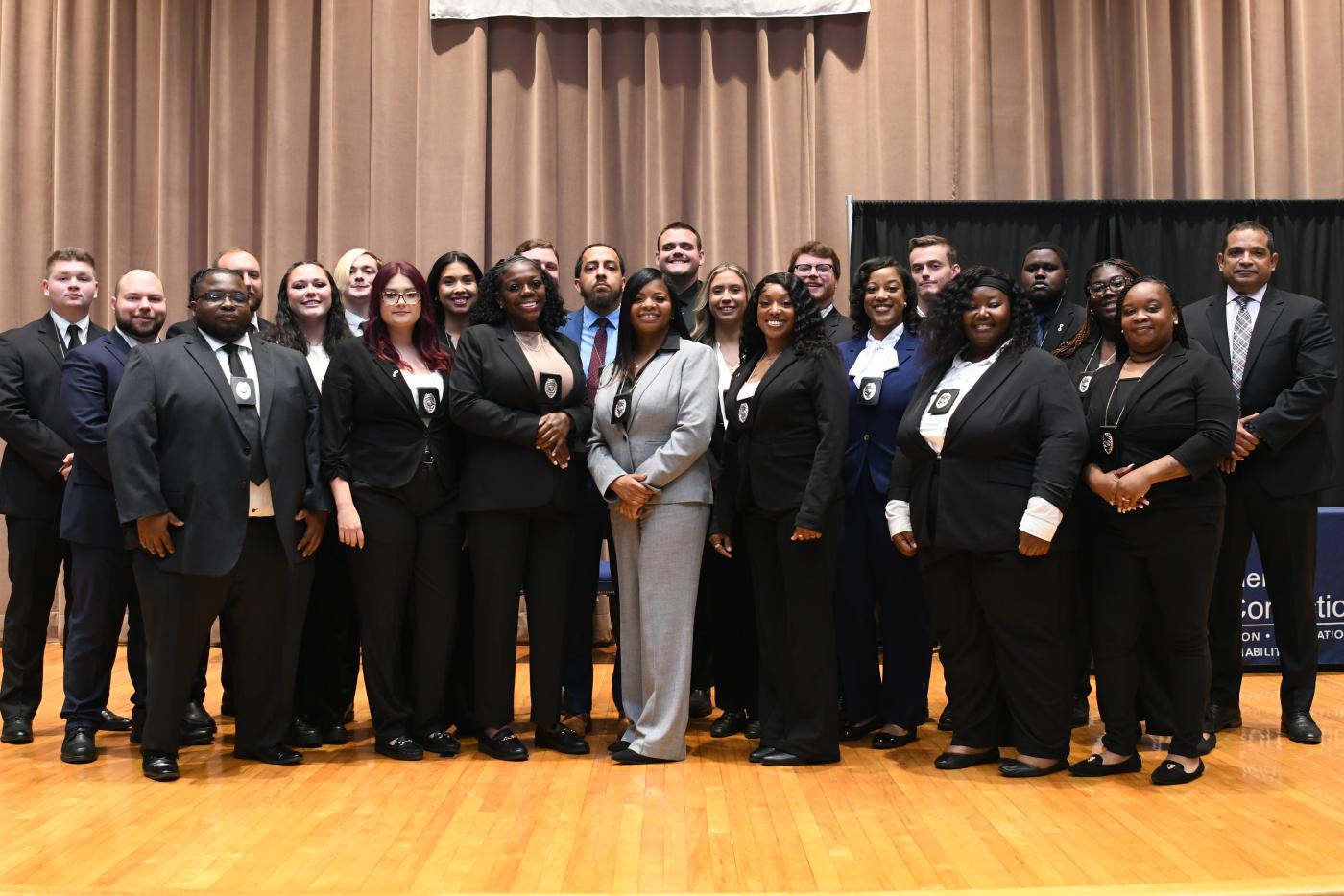 Group photo of new PPOs at Class 11 graduation