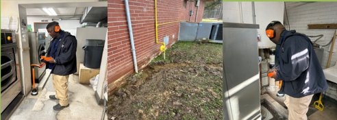 NCDAC engineering employees detecting water leaks