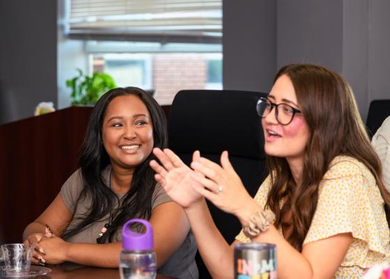 interns talking to each other